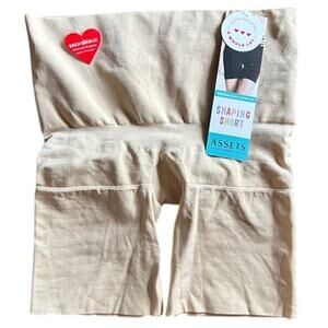 Assets Spanx Breathable Mid-Thigh Shaping Short w/ Butt Pockets, size XL